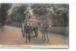 Attelage Landais Transportant La Résine - état - Autres & Non Classés