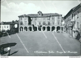 Bb252 Cartolina Castelnovo Belbo Piazza Del Municipio Cuneo Piemonte - Cuneo