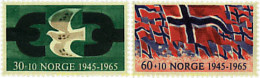 33602 MNH NORUEGA 1965 20 ANIVERSARIO DE LA LIBERACION - Ongebruikt