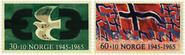 33602 MNH NORUEGA 1965 20 ANIVERSARIO DE LA LIBERACION - Nuovi