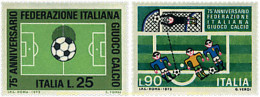 67013 MNH ITALIA 1973 75 ANIVERSARIO DE LA FEDERACION ITALIANA DE FUTBOL - 1971-80: Neufs