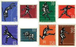 67160 MNH YUGOSLAVIA 1962 CAMPEONATOS DE EUROPA DE ATLETISMO - Unused Stamps