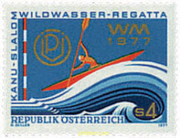 69091 MNH AUSTRIA 1977 CAMPEONATOS DEL MUNDO DE CANOA EN AGUAS BRAVAS - Unused Stamps
