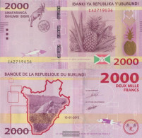 Burundi Pick-number: 52 Uncirculated 2015 2.000 Francs - Burundi