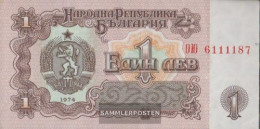 Bulgaria Pick-number: 93b Uncirculated 1974 1 Lev - Bulgarien