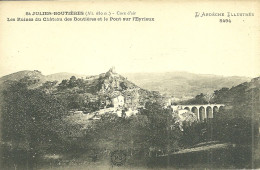 07  SAINT JULIEN BOUTIERES - LES RUINES DU CHATEAU ..... (ref A529) - Sonstige & Ohne Zuordnung