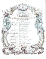 DE 1899 - Carte Porcelaine - Banquet A Le Major Rothermel Par Les Officiers Du 2e. Bon. Du 6e De Ligne 1843 - Sonstige & Ohne Zuordnung