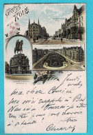 * Köln - Koeln - Cologne (Nordrhein Westfalen - Deutschland) * (Verlag V. Louis Glaser 4750) Hohenzollern Ring, Gruss - Koeln