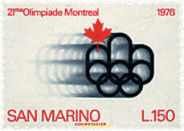 70081 MNH SAN MARINO 1976 21 JUEGOS OLIMPICOS VERANO MONTREAL 1976 - Ongebruikt