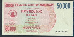 Simbabwe Pick-Nr: 47 Bankfrisch 2007 50.000 Dollars (9810968 - Zimbabwe