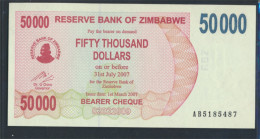 Simbabwe Pick-Nr: 47 Bankfrisch 2007 50.000 Dollars (9810969 - Zimbabwe