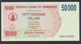 Simbabwe Pick-Nr: 47 Bankfrisch 2007 50.000 Dollars (9810970 - Zimbabwe