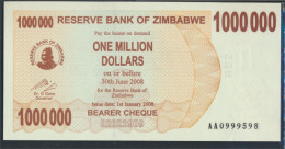 Simbabwe Pick-Nr: 53 Bankfrisch 2008 1 Mio. Dollars (9810966 - Simbabwe