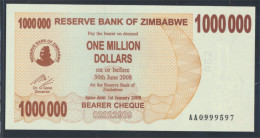 Simbabwe Pick-Nr: 53 Bankfrisch 2008 1 Mio. Dollars (9810967 - Simbabwe