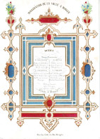 DE 1900 - Carte Porcelaine - Menu D'Inauguration De La Salle A Manger, Hotel De Flandre, Imp Daveluy, Bruges 1845 - Autres & Non Classés