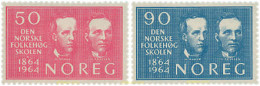 102047 MNH NORUEGA 1964 CENTENARIO DE LA ESCUELA SUPERIOR - Ongebruikt