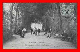 CPA (94) JOINVILLE-le-PONT.  Le Parangon. Le Parc. Grande Allée, Animé. *1919 - Joinville Le Pont