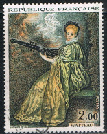 FRANCE : N° 1765 Oblitéré ("La Finette", De Watteau) - PRIX FIXE - - Used Stamps