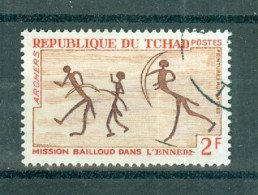 REPUBLIQUE DU TCHAD - N°161 Oblitéré. - Mission Bailloud Dans L'Ennedis. Peintures Rupestres. - Tschad (1960-...)