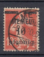 MEMEL 1920 Used(o) Mi 19 #MM8 - Klaipeda 1923