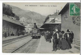 MONACO LA GARE TRAIN 1910  ANIMATION    BEAU PLAN - Sonstige & Ohne Zuordnung