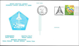 US Space Postcard 1992. Discovery STS-53 Launch. KSC - Etats-Unis