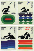 42952 MNH AUSTRALIA 1972 20 JUEGOS OLIMPICOS VERANO MUNICH 1972 - Nuevos