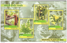 INDIA -  2003 - Medicinal Plants  - MNH - Miniature Sheet. ( OL 24/04/2013) - Ungebraucht