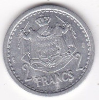 Monaco . 2 Francs Sans Date (1943), Louis II , En Aluminium - 1922-1949 Louis II.