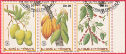 N° Yvert & Tellier 656 à 658 - Sao Tomé-et-Principe (1981) (Oblitéré) - Journée Mondiale Alimentation (1) - Sao Tomé E Principe