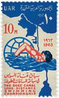 52384 MNH EGIPTO 1963 CAMPEONATOS DE NATACION EN EL CANAL DE SUEZ - Altri & Non Classificati