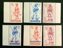 1941 INDOCHINE ET KOUANG - TCHEOU - DÉFENSE DE L’EMPIRE - NEUF** - Unused Stamps