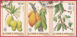 N° Yvert & Tellier 656 à 658 - Sao Tomé-et-Principe (1981) (Oblitéré) - Journée Mondiale Alimentation (2) - Sao Tome And Principe