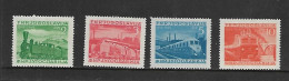 YOUGOSLAVIE 1949 TRAINS YVERT N°523/526 NEUF MNH** - Eisenbahnen