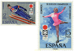 84831 MNH ESPAÑA 1972 11 JUEGOS OLIMPICOS DE INVIERNO SAPPORO 1972 - Unused Stamps
