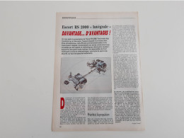 Coupure De Presse Automobile Ford Escort RS 2000 Intégrale - KFZ