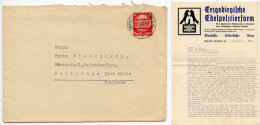 Germany 1940 Cover & Letter; Hohenstein-Ernstthal - Erzgebirgische Edelpelztierfarm To Schiplage; 12pf. Hindenburg - Covers & Documents