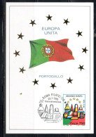 ITALIA REPUBBLICA ITALY REPUBLIC 1993 BENVENUTA EUROPA UNITA PORTOGALLO LIRE 750 CEPT MAXI MAXIMUM CARD CARTOLINA CARTE - Cartoline Maximum