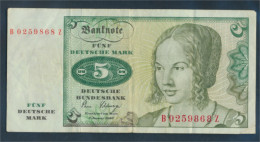 BRD Rosenbg: 285a, Serien: B/ Q-Z Gebraucht (III) 1980 5 Deutsche Mark (10288359 - 5 DM