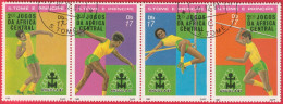 N° Yvert & Tellier 659 à 662 - Sao Tomé-et-Principe (1981) (Oblitéré) - 2è Jeux D'Afrique Centrale ''Anglola 81'' - Sao Tome Et Principe