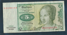 BRD Rosenbg: 285a, Serien: R/ A-E Gebraucht (III) 1980 5 Deutsche Mark (10288355 - 5 Deutsche Mark