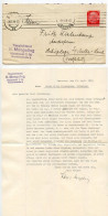Germany 1939 Cover & Letter; Hannover - H. Mengeling, Tierzüchterei To Schiplage; 12pf. Hindenburg - Brieven En Documenten