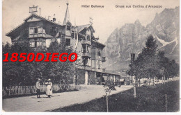 GRUSS AUS CORTINA D' AMPEZZO - HOTEL BELLEVUE F/PICCOLO VIAGGIATA ANIMATA - Belluno