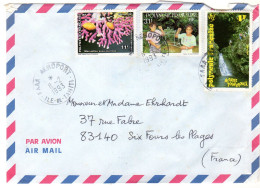 1993  CAD  FAAA - AEROPORT TAHITI  Envoyée à SIX FOURS 83 - Storia Postale