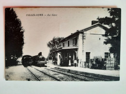 Cpa 84 Villelaure La Gare - Other & Unclassified