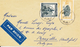 BELGIAN CONGO LETTRE PAR AVION DE GOMA 22.09.48 VERS BRUXELLES - Cartas & Documentos