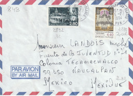 CAD 83  SIX FOURS LES PLAGES   / N° 2892    + N° 2890       POUR   MEXICO   MEXIQUE - Manual Postmarks