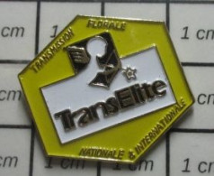 912e Pin's Pins / Beau Et Rare / MARQUES / TRANSELITE TRANSMISSION FLORALE NATIONALE ET INTERNATIONALE - Merken