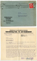 Germany 1940 Cover & Letter; Hannover - Wirtschaftskammer Niedersachsen To Schiplage; 12pf. Hindenburg - Cartas & Documentos