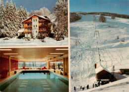 73946274 Wieden__Schwarzwald_BW Berghotel Wiedener Eck Hallenbad Skilift - Other & Unclassified